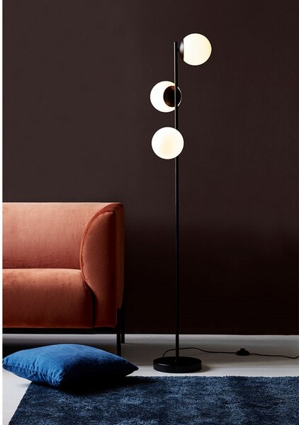 Lampadar Nordlux, Lilly, Negru, Camera de zi, Metal, Scandinavă
