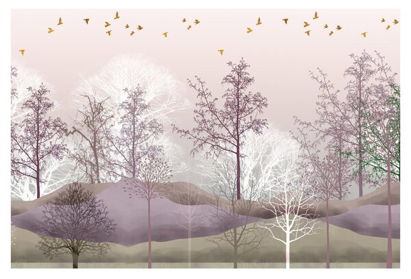 Tablou cu pădure (90x60 cm)