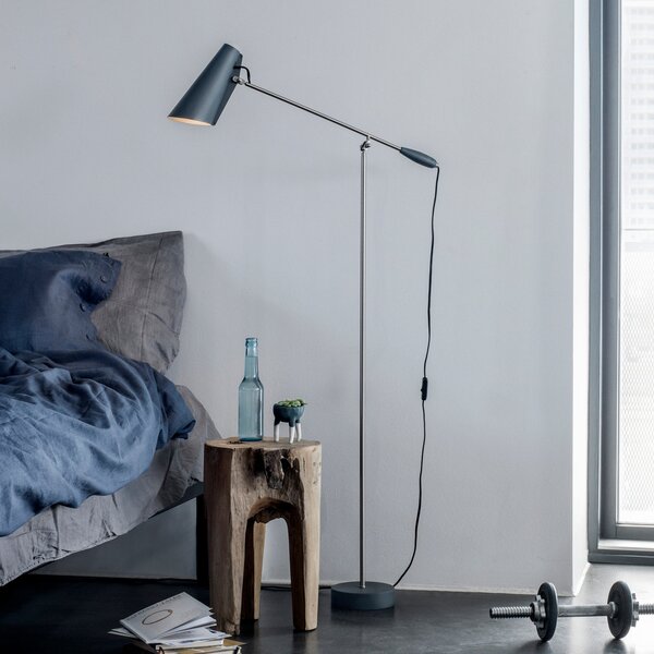Lampadar Northern, Birdy, Gri, Camera de zi, Metal, Design