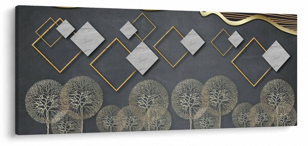 Tablou cu abstracție (120x50 cm)