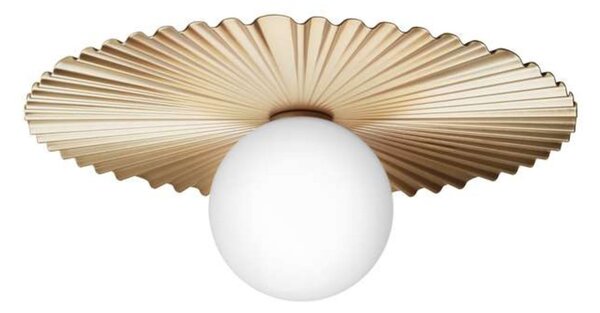 Lampă de perete Nuura Aps, Liila Muuse, reglabil, Auriu / Alamă, Camera de zi, Metal, Scandinavă