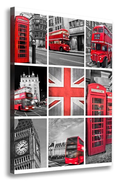 Pictură pe pânză colaj Londra