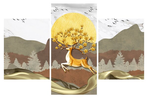 Tablou cu cerb (90x60 cm)