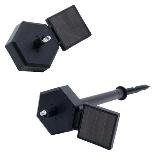 Lampa solara LED papagal exterior, rezistenta interperii, IP67, 400mAh, 1,2V, 41cm, multicolor