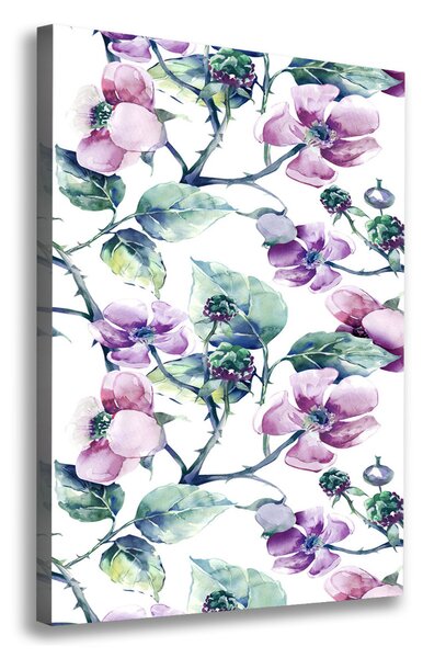 Imprimare tablou canvas flori murele
