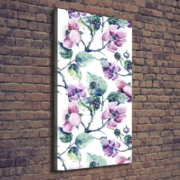 Imprimare tablou canvas flori murele