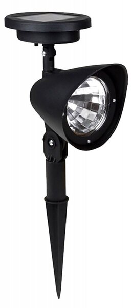 Lampa LED solara exterior, 3 leduri, 600mAh, 31 x 14 x 9,5 cm, negru