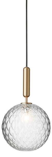 Lustră Pendul Nuura Aps, Miira 1 Large, reglabil, Auriu / Alamă, Camera de zi, Sticlă, Design