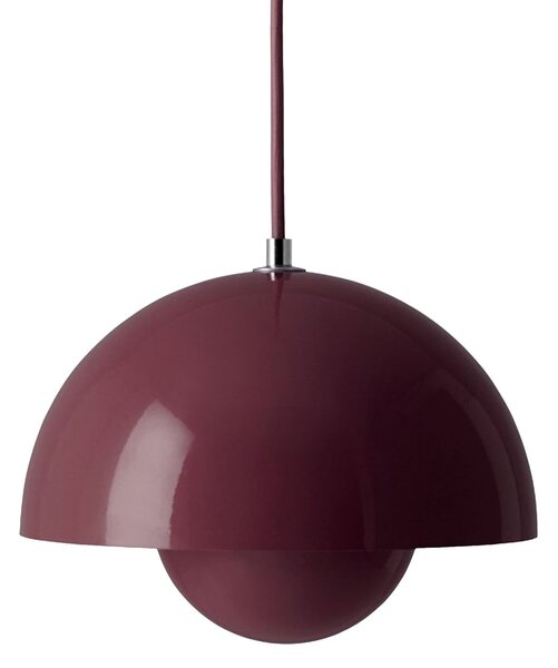 Lustră Pendul &Tradition, Flowerpot VP1, reglabil, Violet, Camera de zi, Metal, Design