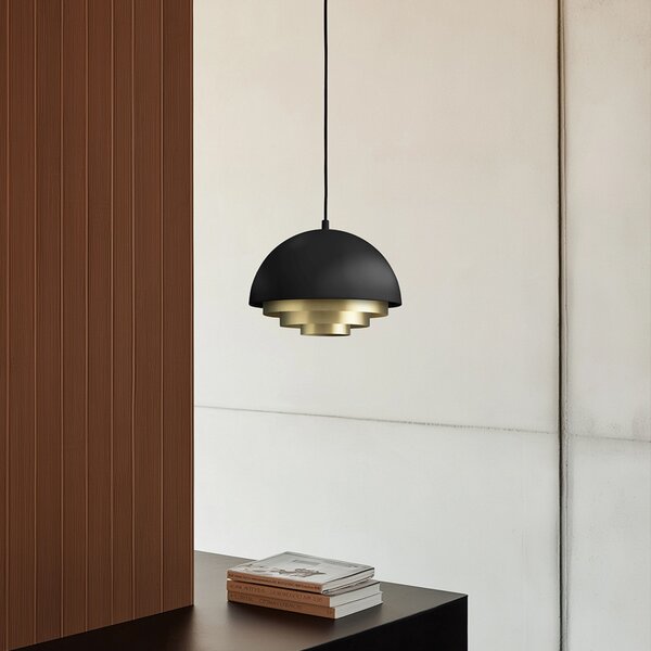 Lustră Pendul Warm Nordic, Milieu Colour Mini, reglabil, Auriu / Alamă, Camera de zi, Metal, Scandinavă