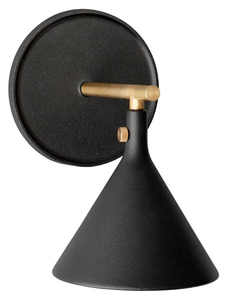 Lampă de perete Audo Copenhagen, Cast Sconce, reglabil, Negru, Baie, Aluminiu