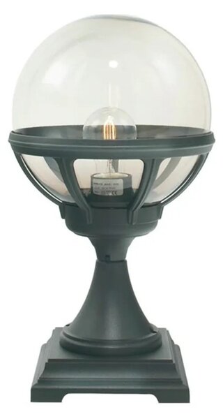 Bologna Lampadare Exterior Small Clear/Black - Norlys