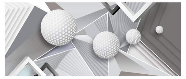 Tablou geometric abstract (120x50 cm)