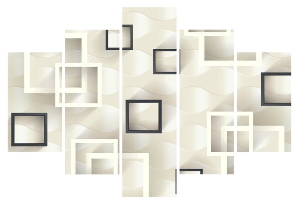 Tablou geometric abstract (150x105 cm)