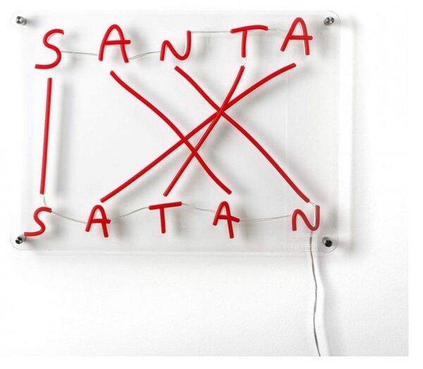 Lampă de masă SELETTI, Santa-Satan, reglabil, Roșu, Camera de zi, Plastic, Design