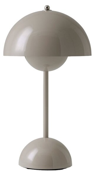 Lampă de masă &Tradition, Flowerpot VP9, reglabil, Gri, Camera de zi, Plastic, Design