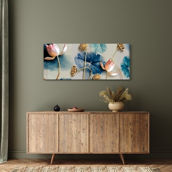 Tablou cu flori (120x50 cm)