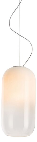 Lustră Pendul Artemide, Gople, reglabil, Alb, Camera de zi, Sticlă, Design