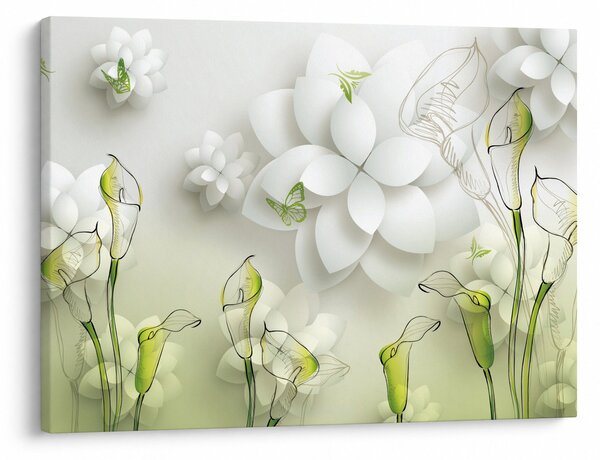 Tablou cu flori (70x50 cm)
