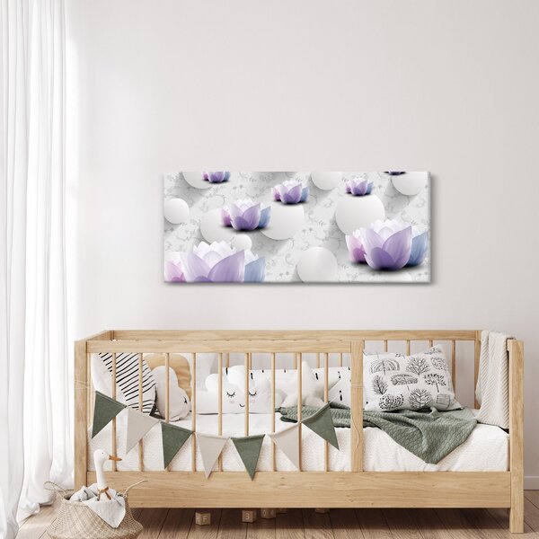 Tablou cu flori (120x50 cm)