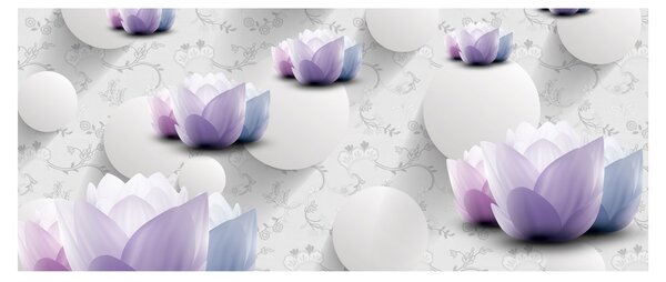 Tablou cu flori (120x50 cm)