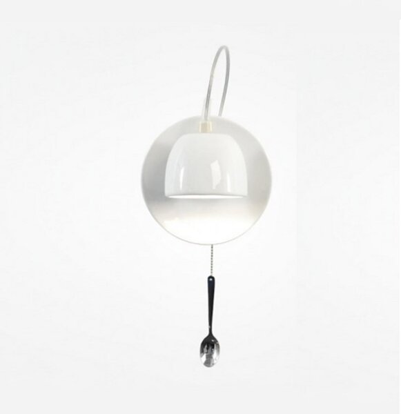 Lampă de perete Ingo Maurer, Light au Lait, Alb, Camera de zi, Ceramică, Design