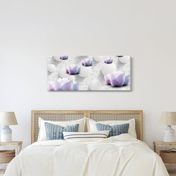 Tablou cu flori (120x50 cm)