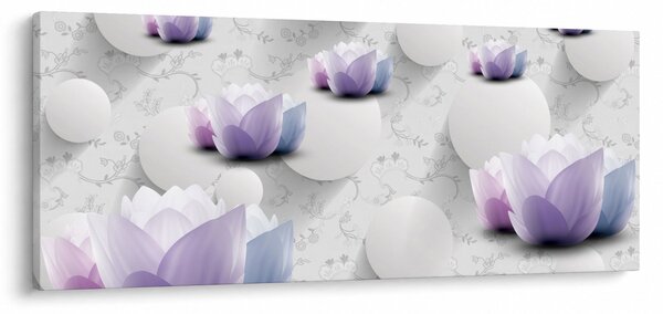 Tablou cu flori (120x50 cm)
