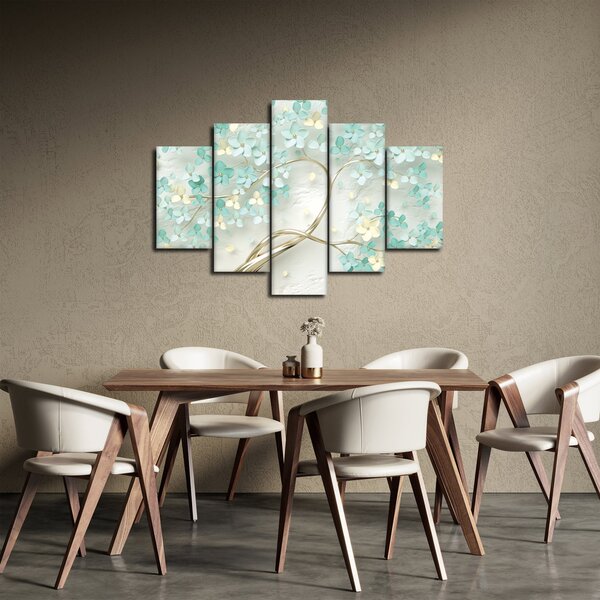 Tablou - Copac auriu înflorit (150x105 cm)