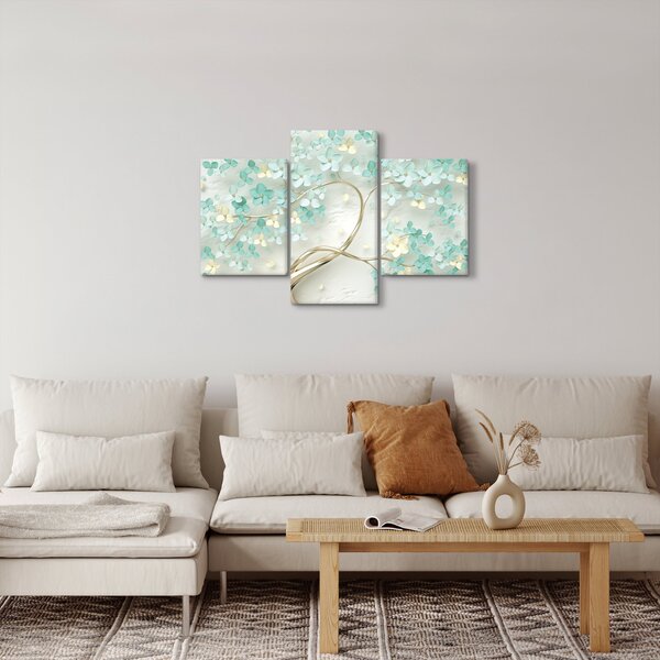 Tablou - Copac auriu înflorit (90x60 cm)