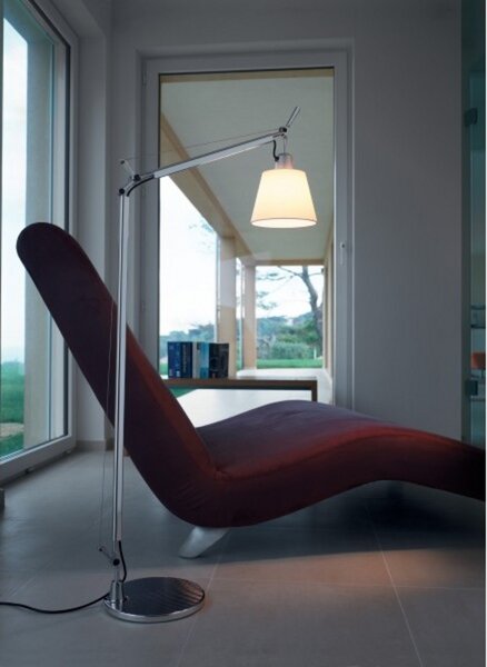 Tolomeo Basculante Lettura Lampadar Satin - Artemide