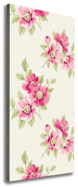 Imprimare tablou canvas flori roz