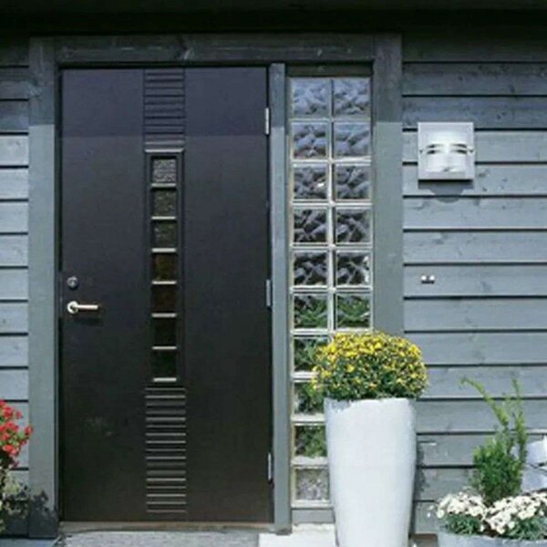 Bern Aplica de Exterior Frosted/Galvanised