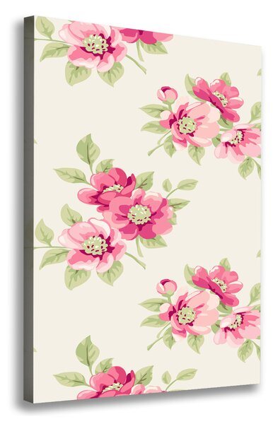 Imprimare tablou canvas flori roz