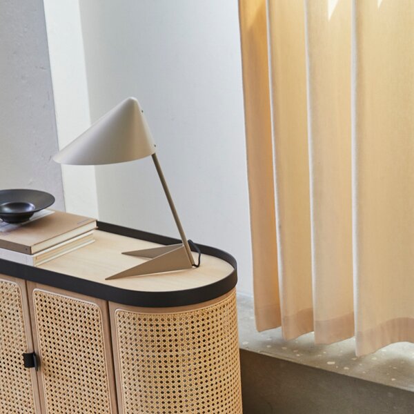 Lampă de masă Warm Nordic, Ambience, Bej, Camera de zi, Metal, Design