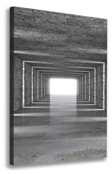 Imprimare tablou canvas tunel Cărămidă