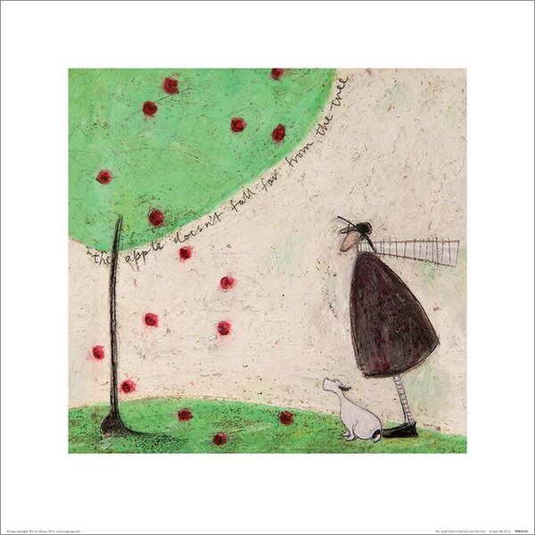 Sam Toft - The Apple Doesn't Fall Far From The Tree Reproducere, (40 x 40 cm)