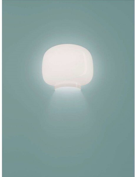 Lampă de perete Foscarini, reglabil, Alb, Camera de zi, Sticlă