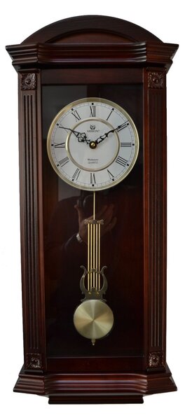 Ceas cu pendul din lemn masiv Merion 6702-3 Nuc 69,5×29cm