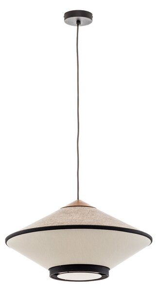 Lustră Pendul Forestier, Cymbal S, reglabil, Bej, Camera de zi, Țesătură / Textil, Design