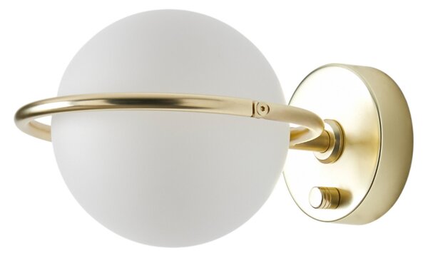 Lampă de perete Aromas del Campo, Abbacus, reglabil, Auriu / Alamă, Camera de zi, Metal, Modern