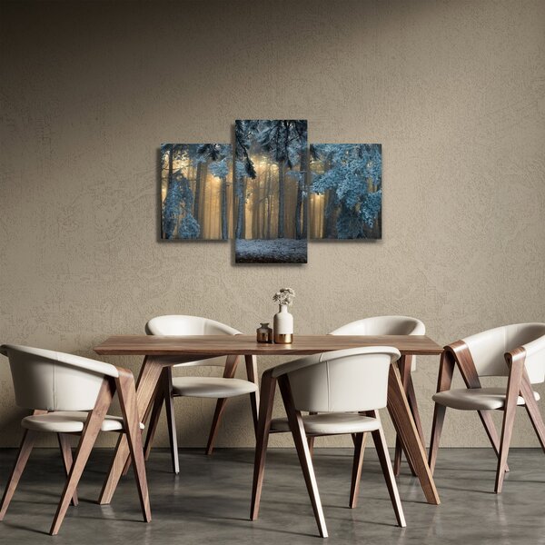 Tablou cu pădure înzăpezită (90x60 cm)