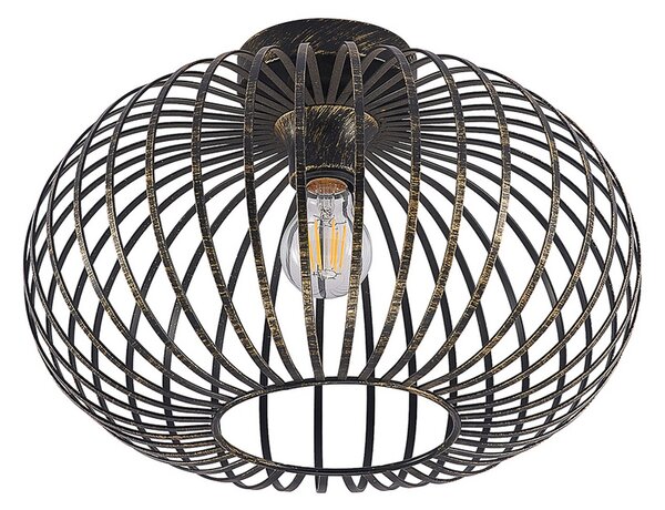 Plafoniere Lindby, Rosalea, reglabil, Negru, Camera de zi, Metal, Modern