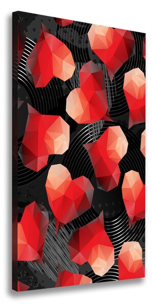 Tablou canvas inima geometrică