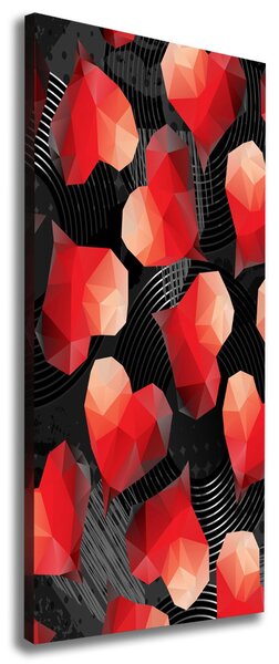 Tablou canvas inima geometrică