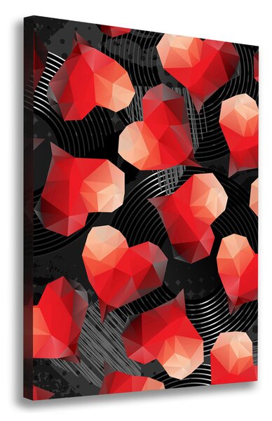 Tablou canvas inima geometrică