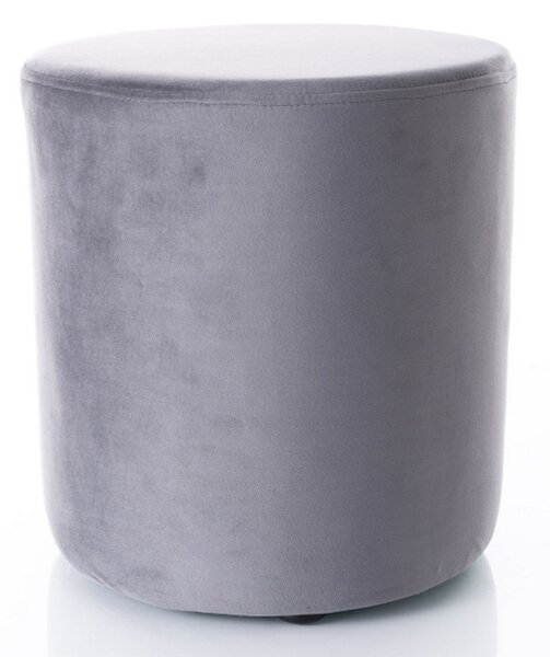 Taburet DOTI B, stofa catifelata gri inchis - Bluvel 14, 38x38x42 cm