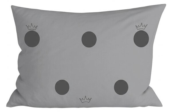 Fața de perna din policoton CROWN POLY 50x70 cm, gri inchis