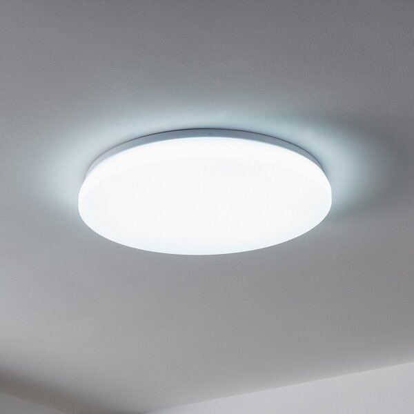 EGLO connect Totari-Z LED plafonieră cu LED, alb 56cm, reglabil, Alb, Camera de zi / sufragerie, Plastic