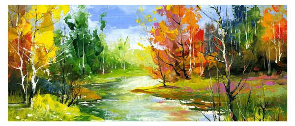 Tablou - Peisaj - pictură (120x50 cm)